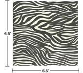 20pcs 33cm 2-Ply New Black and White Leopard Print Food Grade Printed Pattern Party Tissue Paper Commercial Wholesale