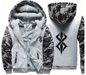 Winter Jacket Men Warm Thick Coat Fleece Male Harajuku Fashion Zip Up Hoodies Casual Sportswear Workout Hooded Sweatshirt