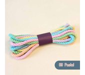 3.5mm Scrap Bundle Packs Macrame Cord Premium Cotton Cord for Macrame Craft Hand Painted Lush Ombre String Macrame Keychain Rope