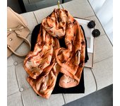 2024 New Spring Scarf Women's Luxury Design Scarf Silk Smooth Scarf Soft Muslim Headband Shawl Beach 90x180cm
