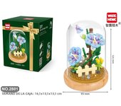 Creative Building Block Potted Bouquet Home Decoration Eternal Flower Rose Peony Sunflower Simulation Plant DIY Model Kids Toys