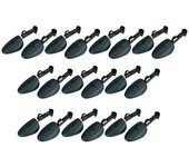 20 Pair Adjustable Shoe Tree Shoe Care Practical Plastic Portable Shoe Tree Shaper Stretcher Holder for Leather Sport Shoes Sneakers