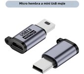 Micro USB To Type C Adapter Mini USB To USB C 480Mbps Fast Data Charging Connector USBC To Lightning Adapter For iphone Android