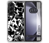 Funda Silicona para Samsung Galaxy Z Fold 5 5G diseño Snow Camuflaje Dibujos