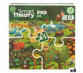 Puzzle Infantil Colorbaby 4 en 1 174 Piezas Granja 68 x 68 cm (6 Unidades)