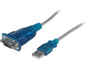 Cable Adaptador USB a Serie RS232 de 1 Puerto Serial DB9 - Macho a Macho - 1 x DB-9 Macho En Serie -