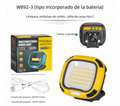 Portable LED Spotlight Lantern Strong Light Flashlight Outdoor Camping Fishing Emergency Rechargeable Magnetic Work Lamp W892