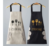 Apron Waterproof Oilproof Cooking Apron Kitchen Work Clothes Home Cooking Cleaning Men and Women Universal Sleeveless Apron