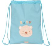 Bolsa Mochila con Cuerdas Safta Baby bear Azul