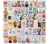 10/30/50/100pcs Cute Calico Critters Stickers for Kids DIY Laptop Scrapbook Laptop Waterproof Kawaii Decals Sticker Toys Decor
