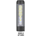 Nueva linterna frontal pequeña con tres luces LED y carga USB con imán, linterna multifunción con clip y tapa.