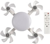 2 In 1 Drone Fan with LED Light Remote Control Hanging Fan 3 Gears Silent Ceiling Drone Fan for Dining Room Bedroom Living Room