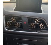 6 clips de ventilación de Aire con diseño de margaritas, decoración de Automóvil, clips de ambientador de aire acondicionado
