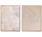 Set de 2 cuadros calidad premium con marco de madera - 30x40 cm o 50x70 cm - POSTER LAB