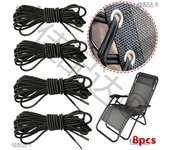 4x Ropes Elastic Cord For Sun Lounger Chair 4pcs Elastic Rope