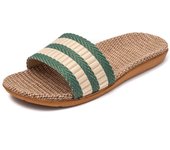 Linen slippers for women summer home indoor couple spring and autumn seasons cotton and linen slippers for men summer
