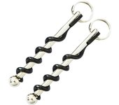 Multi-Tool Waiters Corkscrew Portable Red Wine Bottle hinged Opener Set with Keychain