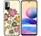 Tumundosmartphone Funda Gel Tpu para Xiaomi Redmi Note 10 5G / POCO M3 PRO 5G diseño Primavera En Flor Dibujos