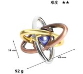 Classic IQ Metal Brain teaser Magic Puzzles Game Toys For Children Adults Funny Gifts Educational Toys Metal Puzzle