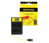 PATONA Smart Dual LCD USB cargador compatible con Canon LP-E8 550D 600D 650D 700D