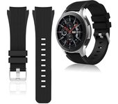 Pulsera de silicona para Samsung Galaxy Watch 46mm Pulsera Negra