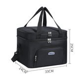 Bolsa de almuerzo cruzada de moda con aislamiento grueso y gran capacidad para uso comercial.