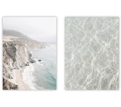 Set de 2 cuadros calidad premium con marco de madera - 30x40 cm o 50x70 cm - POSTER LAB