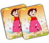 PACK 2 ALFOMBRILLAS MEDIANAS HEIDI ABUELO SERIE ANTIGUA ANIME mousepad raton manga clara pedro