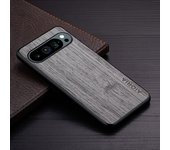 Case for Google Pixel 9 9a Pro XL 5G funda bamboo wood pattern Leather phone cover Luxury coque for Google Pixel 9 Pro case capa