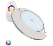 Ledkia Foco Piscina Superficie LED RGBW Sumergible 12V DC IP68 Acero Inoxidable 20W Sí RGBW
