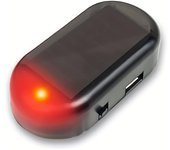 1/5PCS Car Fake Security Light Solar Powered Simulated Dummy Alarm Wireless Warning Anti-Theft Caution Lamp LED Flashing Lights
