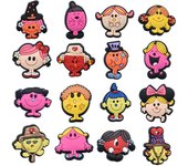 16pcs/set Miss Sunshine Cartoon Series ​for Shoe Charms Accessories for Classic Clog Shoe Decoration Kids Gifts