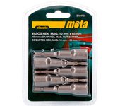 Juego puntas vaso hexagonal magnetica 10x65mm bvh10 mota