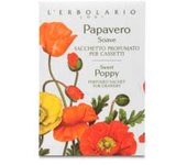 L'Erbolario Amapola Dulce Saco Cajon 1Ud. - Perfuma Cajones y Prendas - Aroma Floral Duradero - Fragancia ámbar Floral - Previene Reacciones Alérgicas - Ideal para Salud de la Mujer