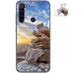Tumundosmartphone Funda Gel Tpu para Xiaomi Redmi Note 8 (2019/2021) diseño Sunset Dibujos