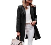 Women's Wool Blends Coats Outerwears Winter Women Trench Coat Warm With Lined Streetwear Jackets Femela New in Coats