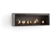 Skraut Home - Chimenea eléctrica LED XXL - Sin Calor - 107x38x25cm - Salón - Comedor - Estilo Moderno