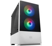 Mars Gaming MCZ, Caja PC Gaming Compacta Micro-ATX, Panel Frontal Mesh, Diseño Cámara Dual, Soporte Total Refrigeraciones Líquidas, 2 Ventiladores FRGB 12cm, Caja Compacta Negro, Blanco o Rosa