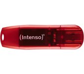 Intenso Rainbow Line 128GB - USB Type-A - Rojo, Transparente