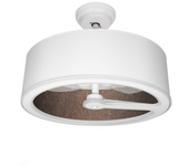 FABRILAMP Ventilador de Techo Tatiana DC 110W Blanco/óxido 3 Aspas 6 Velocidades LED 9350lm