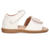 Sandalia LUNA KIDS C162 Blanco - Suela Plana - Para Niña