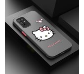 Anime Cat Hello Kitty Girl For OPPO A98 A96 A94 A93 A78 A77S A76 A74 A73 A72 A57E S A56S Frosted Translucent Phone Case