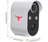 Cámara de vigilancia solar WiFi de bajo consumo, cámara de red inalámbrica, videoportero con visión nocturna HD remota