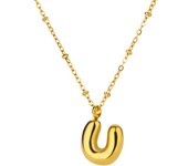 Initial Letter Necklace For Women Waterproof Gold Color Alphabet Necklaces 2024 Trend Stainless Steel Jewelry Freeshipping Items