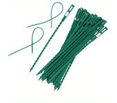 50pcs Adjustable Plastic Plant Cable Ties Reusable Cable Ties for Garden Tree Climbing Support Plant Vine Tomato Stem Clip