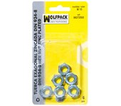 Wolfpack Tuerca Hexagonal Zincada M12 DIN934 (4 Piezas) - Alta Resistencia a la Corrosión