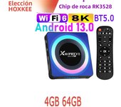 X88 PRO 13 Android 13.0 RK3528 Rockchip Quad Core Wifi6 8K LAN 100M Dual Wifi 2.4G 5G BT5.0 2GB 4GB 16GB 32GB 64GB Smart TV Box