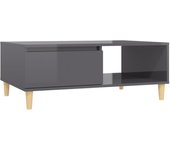vidaXL Mesa de centro madera contrachapada 90x60x35 cm Negro, Gris, Roble Sonoma Mesita de Salón o Comedor o Auxiliar Mesa de Café Meuble Salón