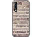 Tumundosmartphone Funda Gel Tpu para Huawei P30 diseño Ladrillo 01 Dibujos