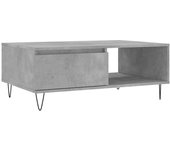 vidaXL Mesa de centro madera de ingeniería 90x60x35 cm Blanco, Negro, Blanco brillante Mesita de Salón o Comedor o Auxiliar Mesa de Café Meuble Salón